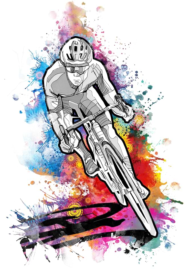 cycling silhouette 11