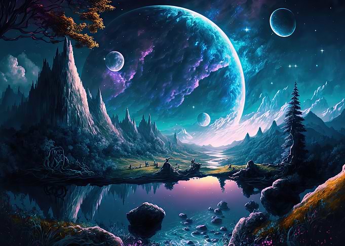 Landscape the moon
