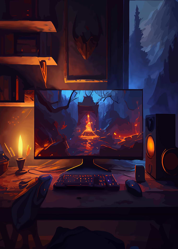 Gaming Room Gamer Game
