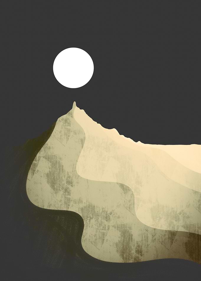 The dark sand dune
