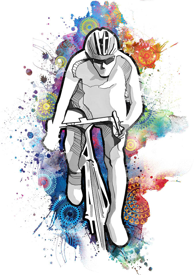 cycling silhouette 19