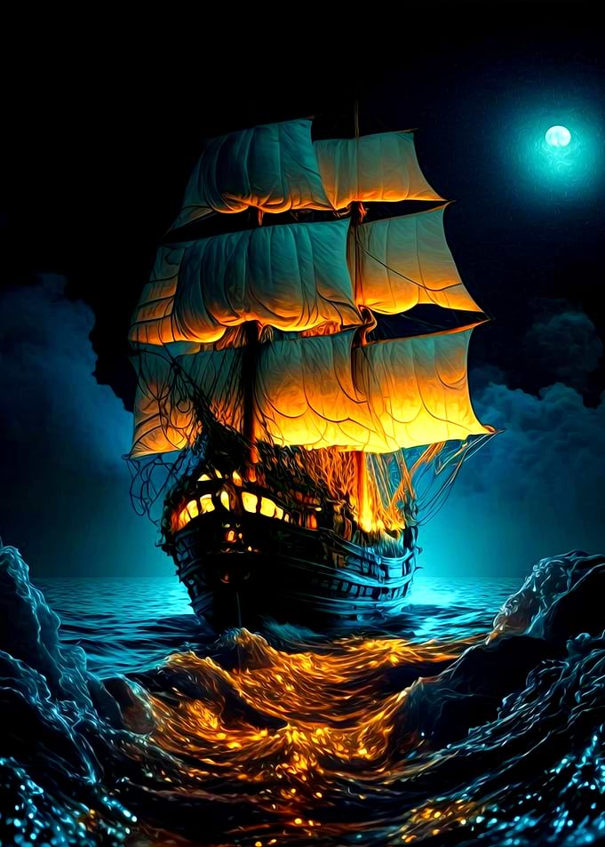 Ship on Ocean