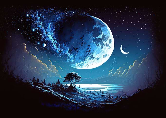 Landscape the moon