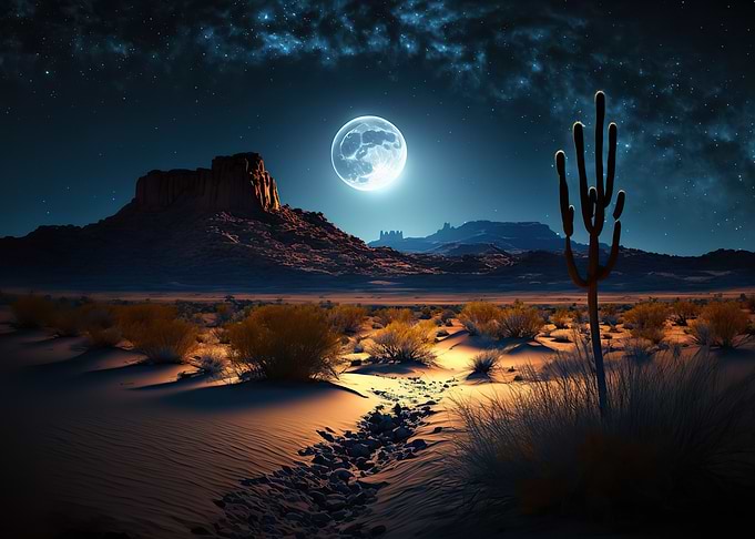 Landscape the moon