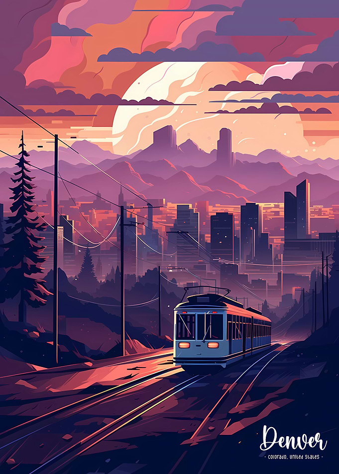 Denver Skyline cityscape