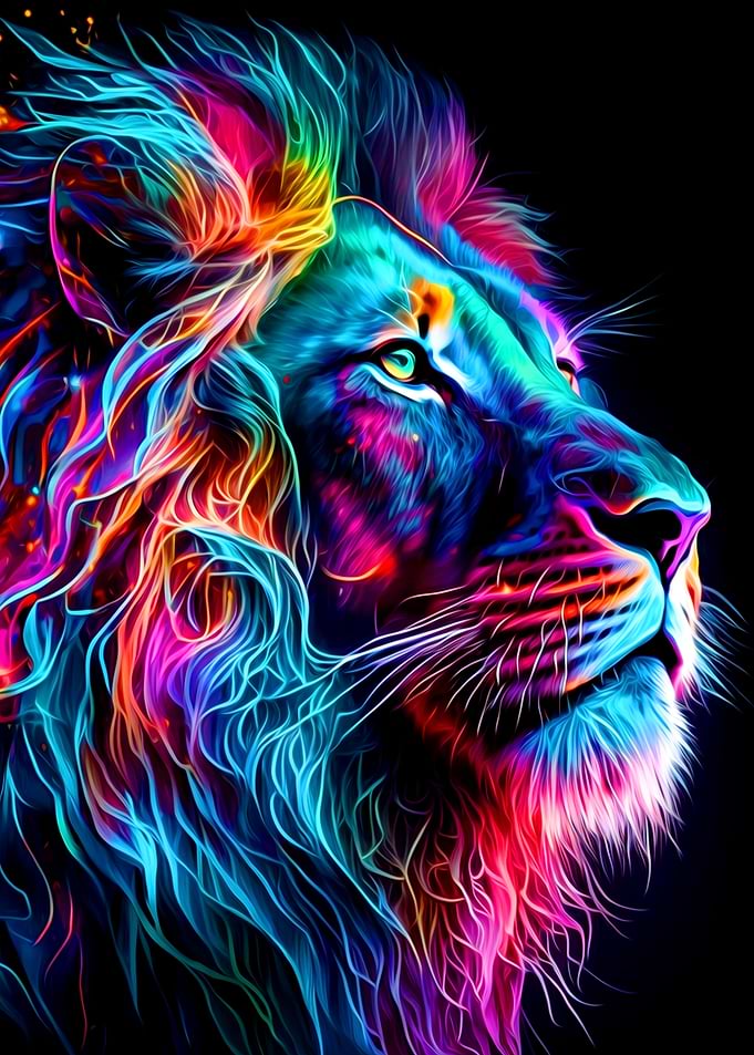 Colorful Lion