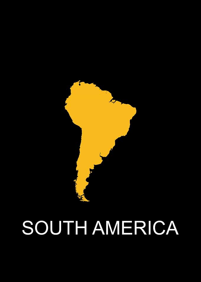 South America City Map