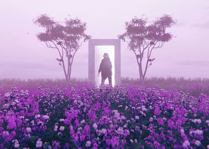 Pink Door Scene 1 3D