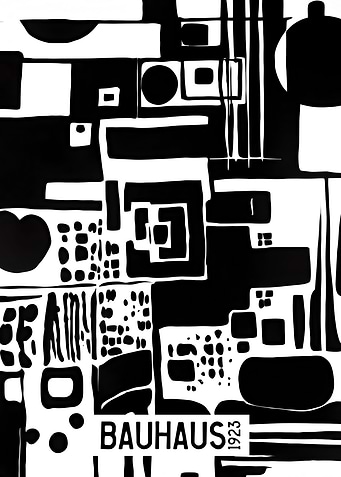 Monochrome Bauhaus Poster