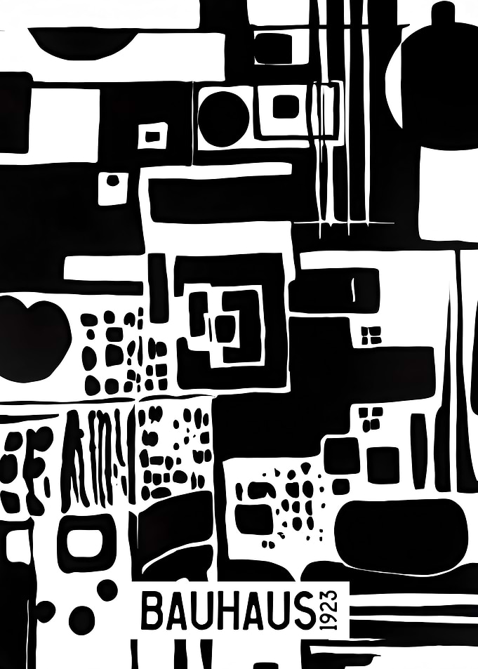 Monochrome Bauhaus Poster