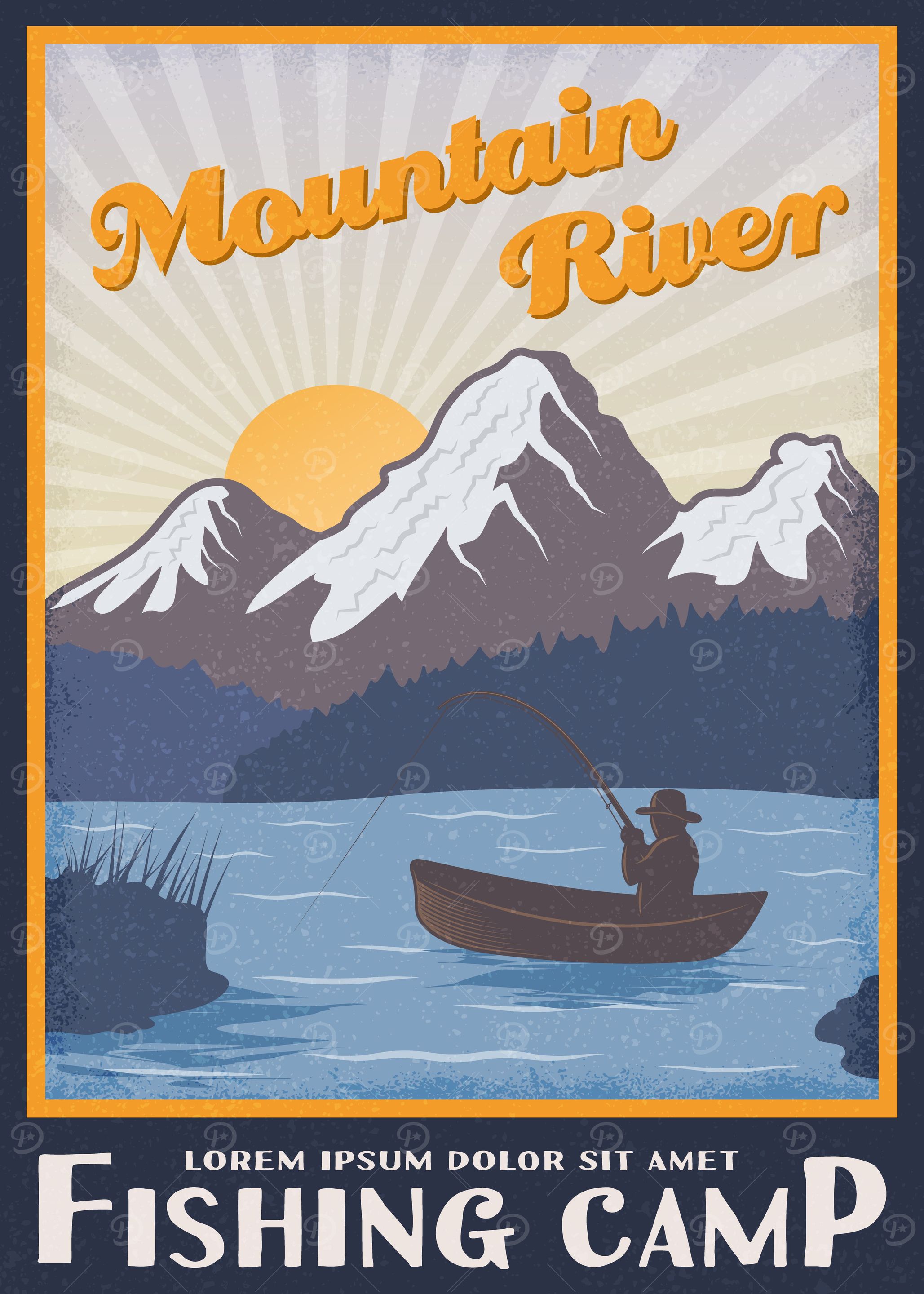 Retro Fishing Camp