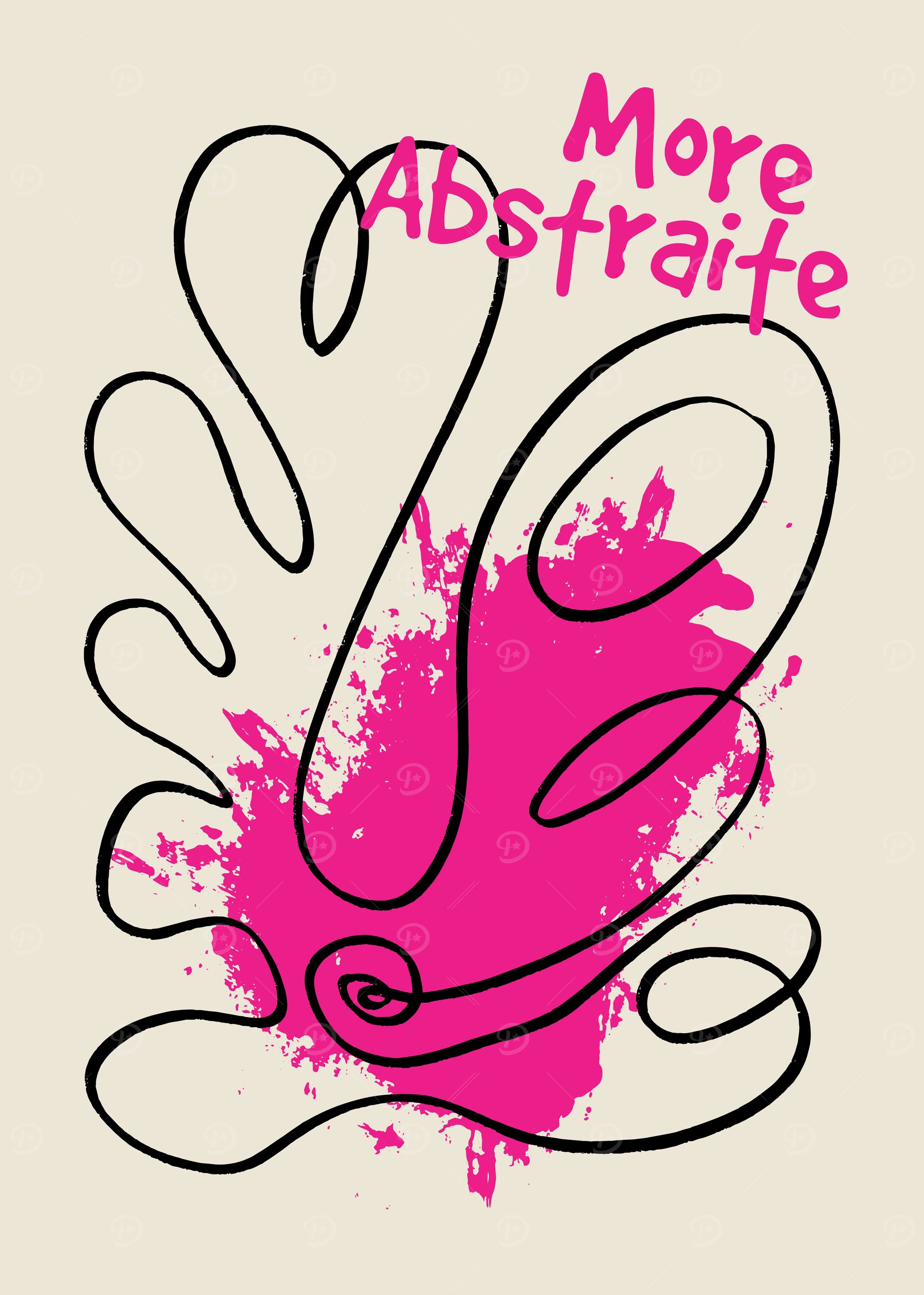 More Abstraite Pink Splash