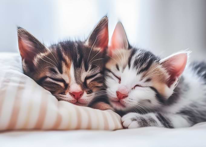 Napping kittens