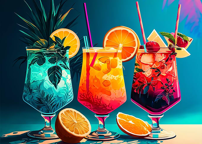 Cocktail Drink Neon