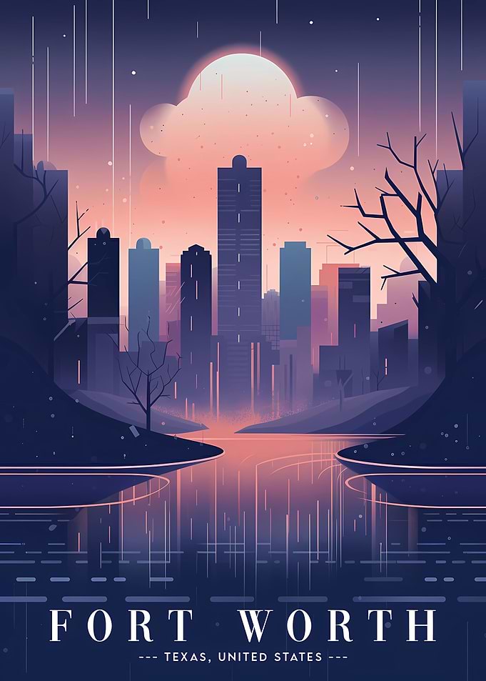 Fort Worth Urban skyline