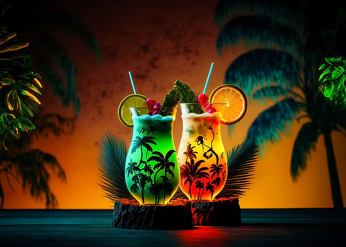 Cocktail Drink Neon