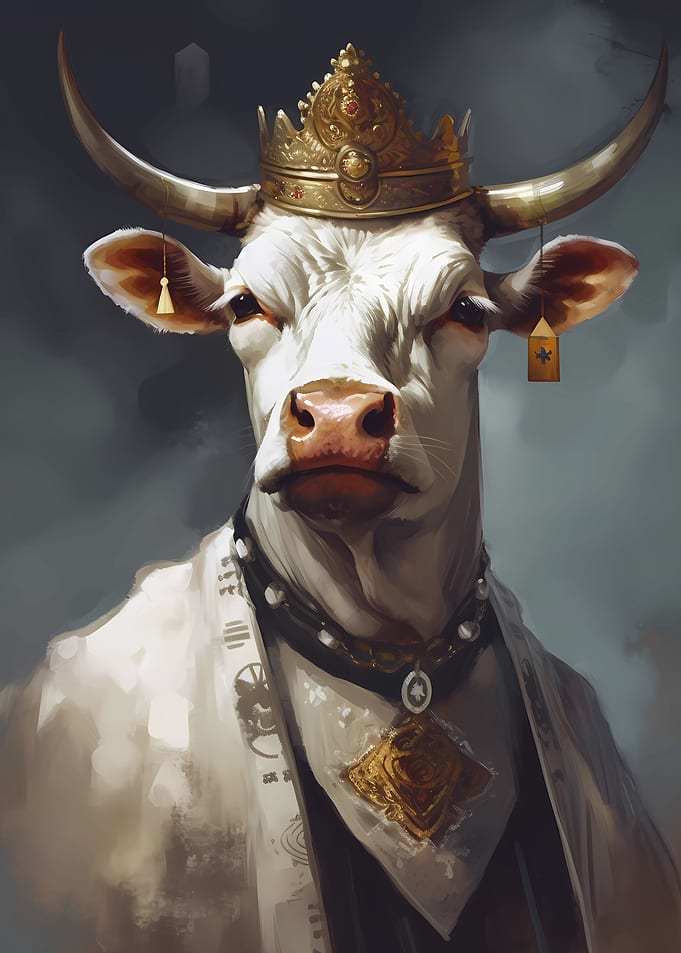 Cow Playful