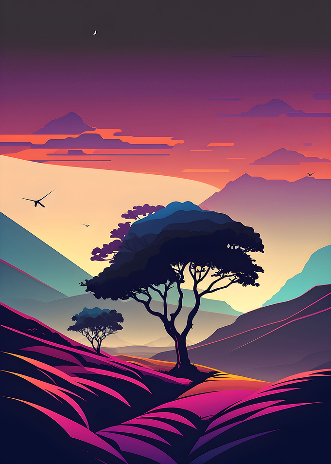 Colorful landscape