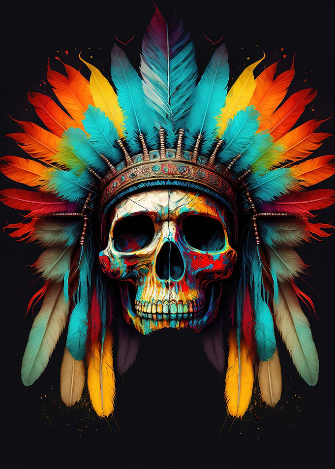 Indian Skull Neon