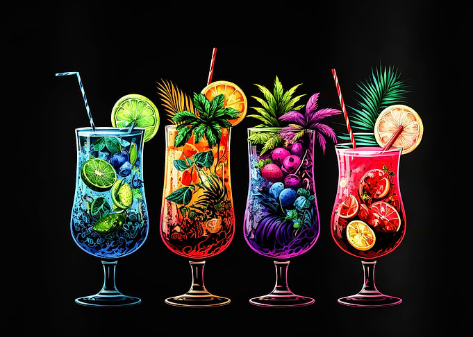 Cocktail Drink Neon
