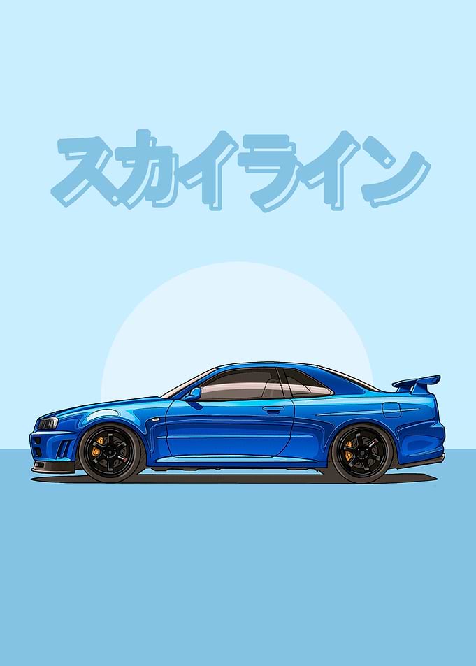 Skyline GTR R34 JDM side