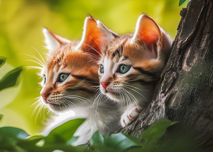 Hiding kittens