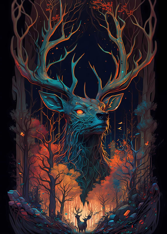 Deer Playful