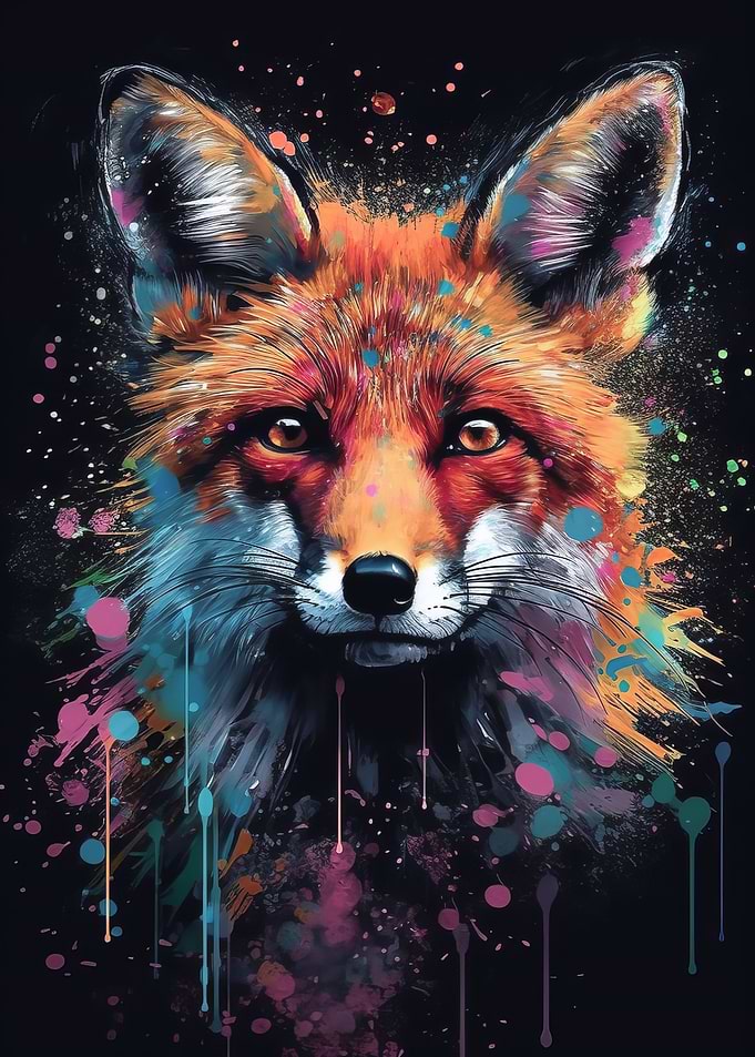 Fox painting