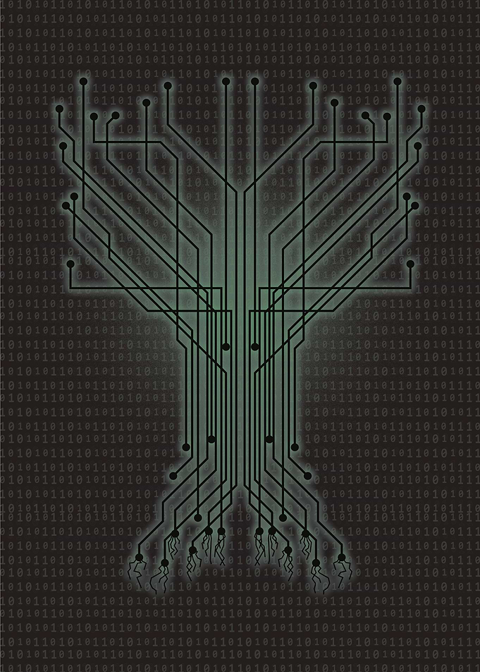 Computer Tree Binary Code