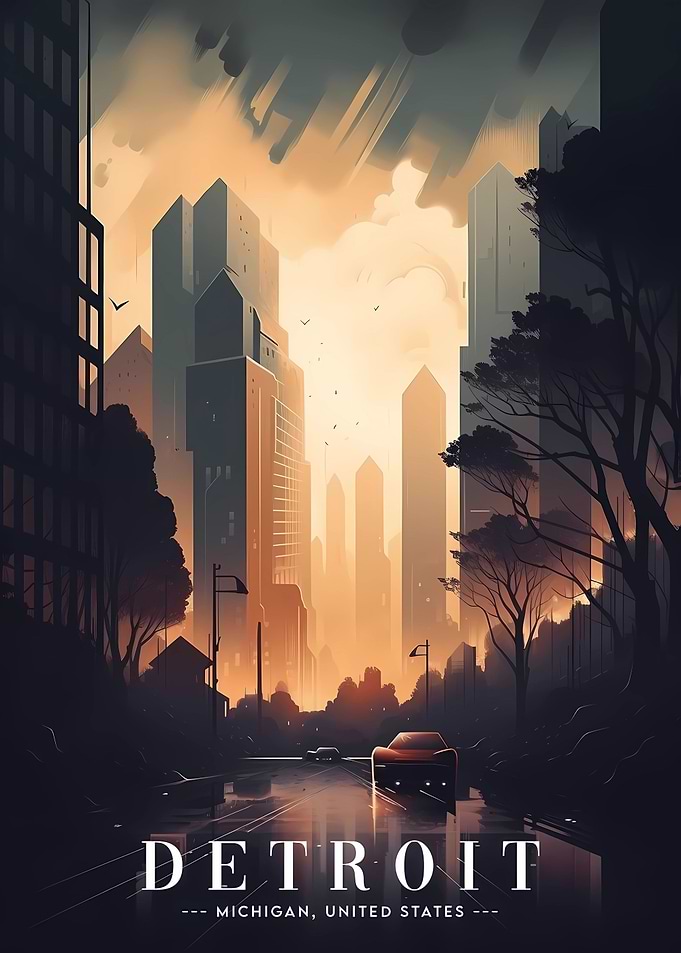 Detroit Skyscraper view