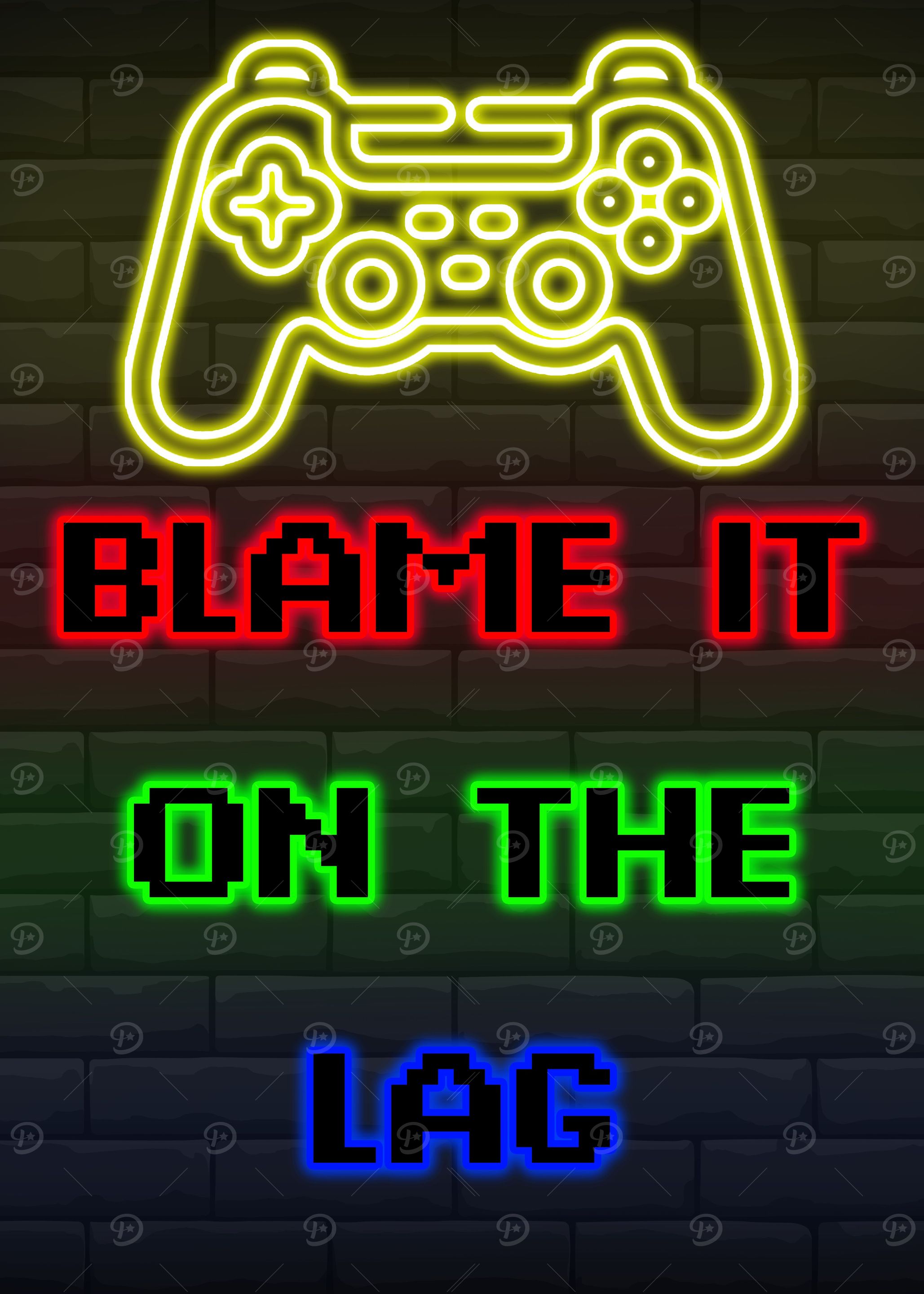 Gaming Gamer Poster Neon