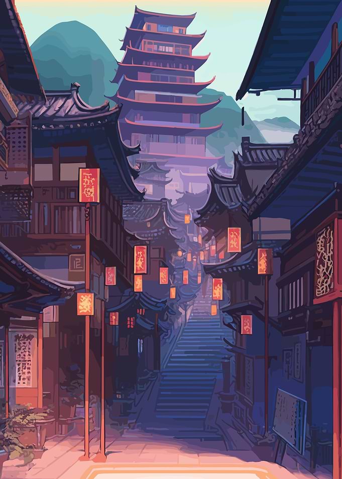 Japan Pixel Art
