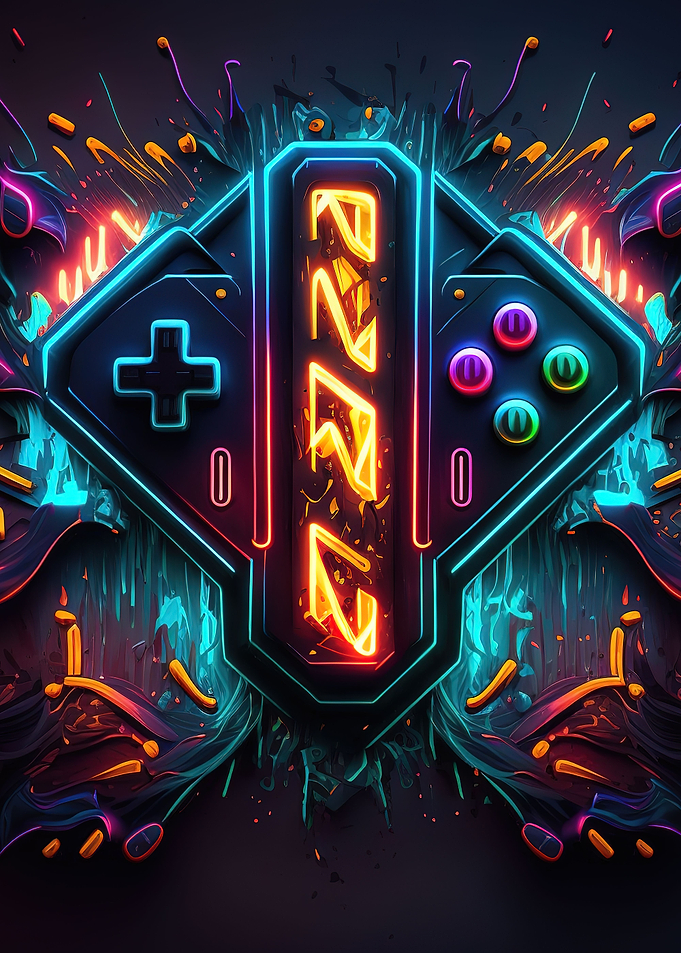 gaming neon art