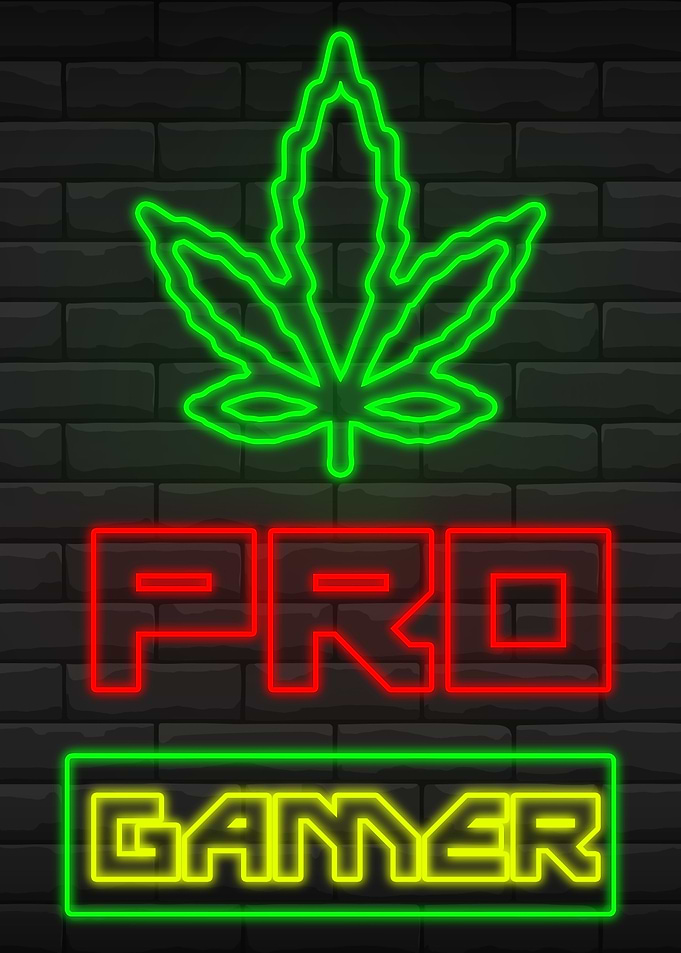 Gaming Gamer Poster Neon
