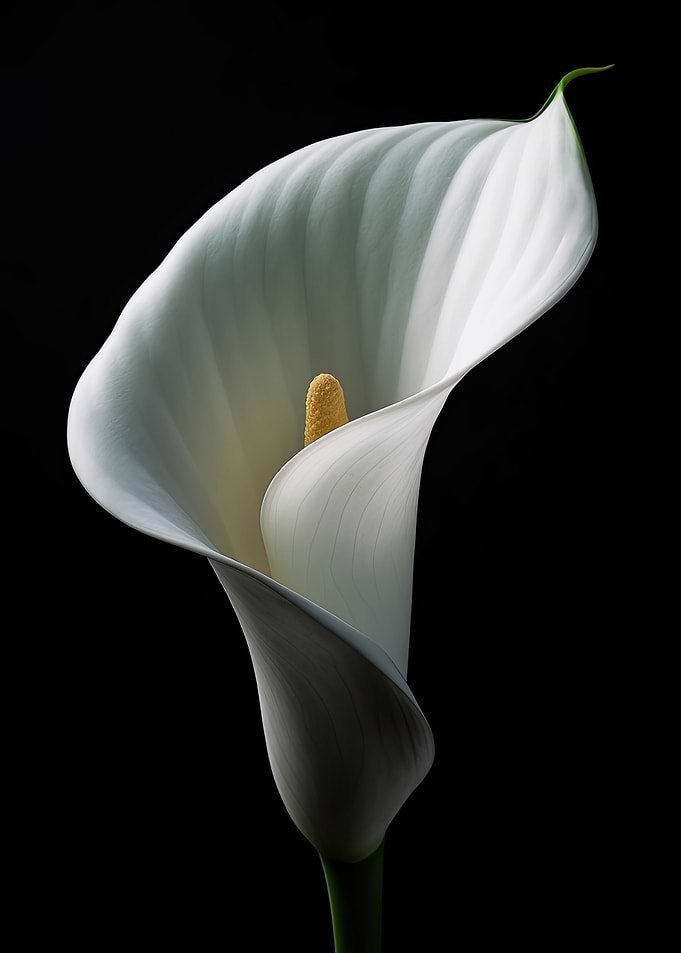 A white calla lily