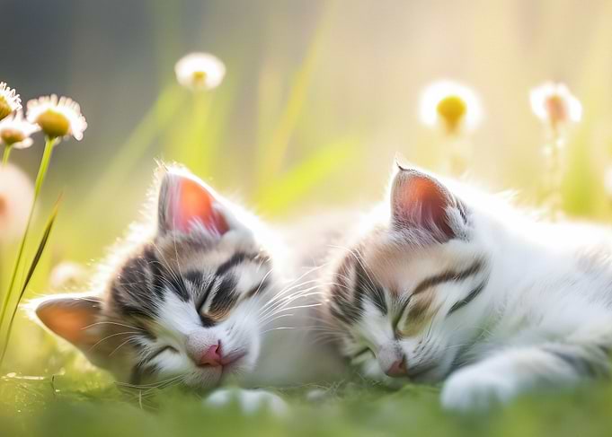 Sleeping kittens
