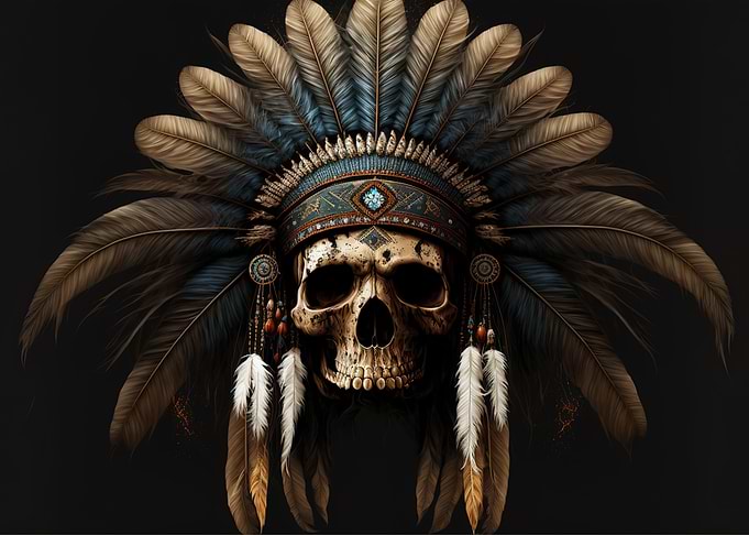 Indian Skull Neon