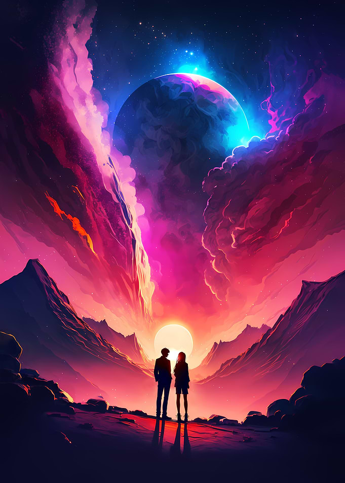 Galactic Love Couple