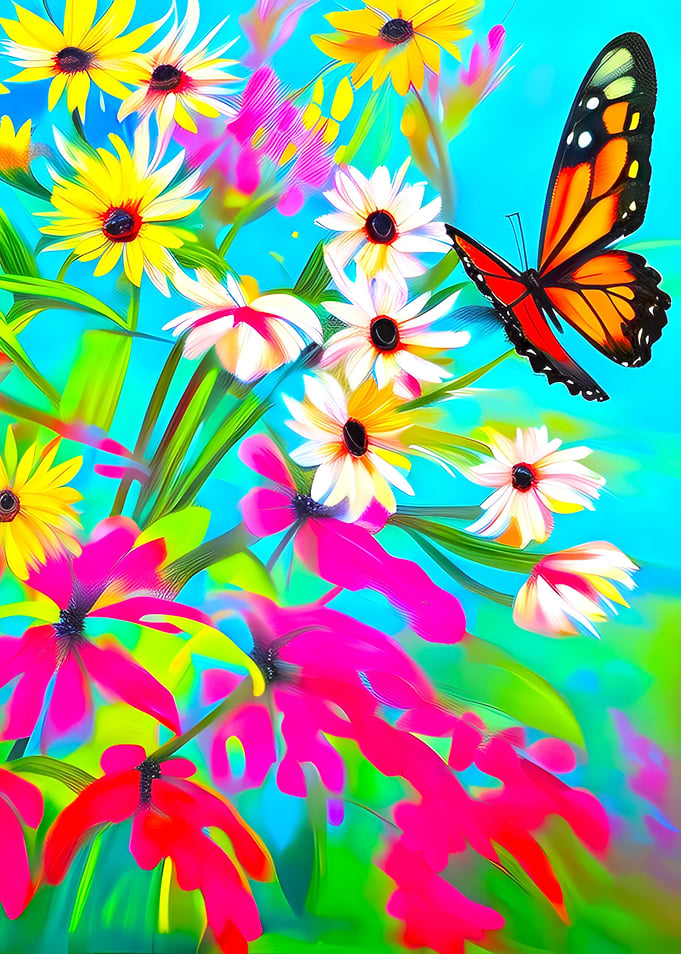 Butterfly flying