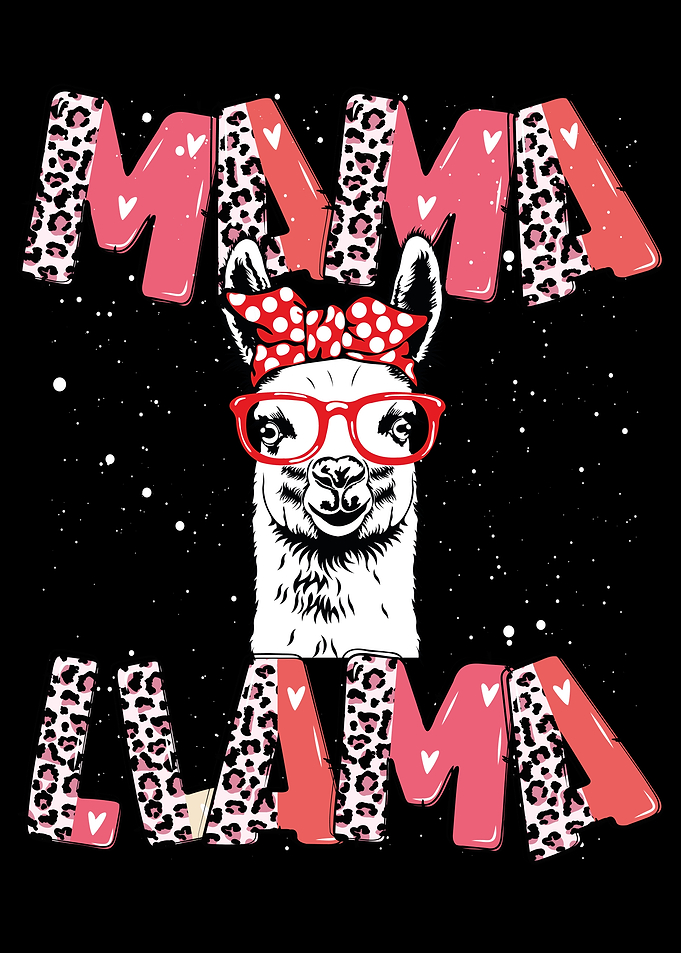 Mama llama with glasses
