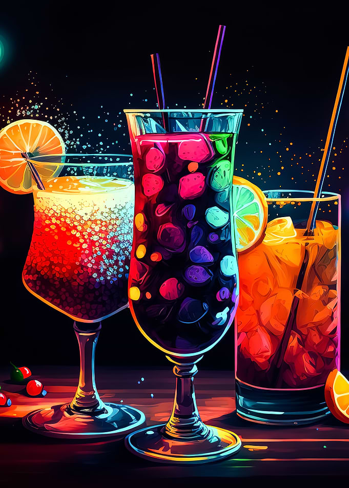 Cocktail Drink Neon