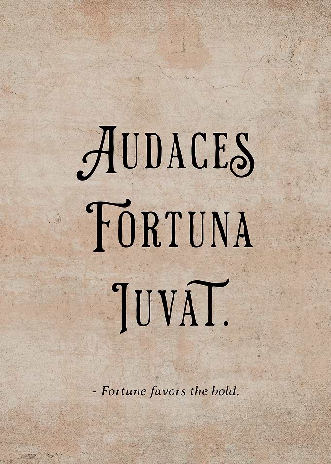 Latin Quote Fortune Favors