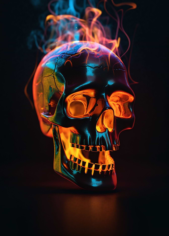 Burning Skull