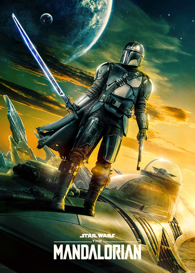 Mandalorian key art w.logo