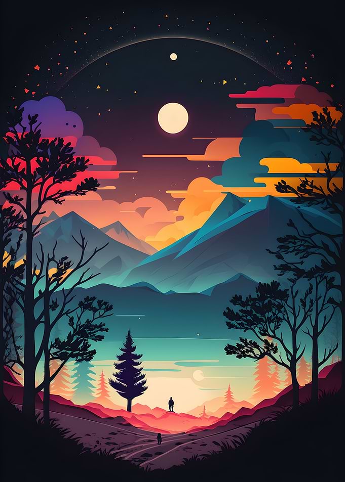 Colorful landscape