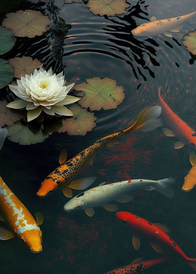 Beautiful Goldfish swimmin