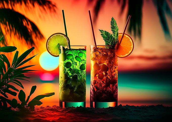 Cocktail Drink Neon