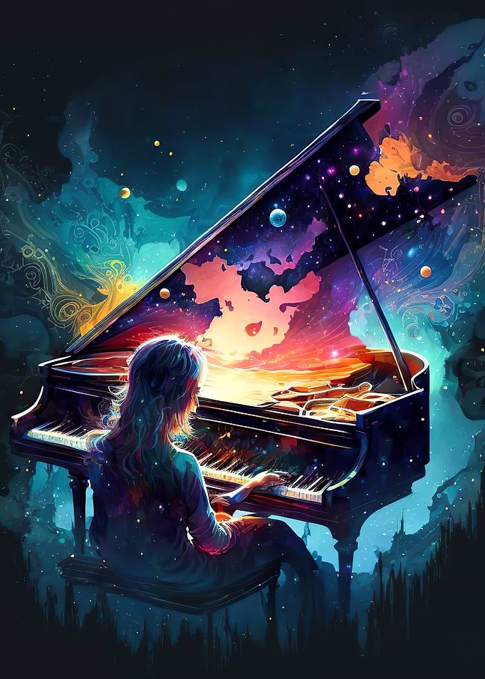 Man playing piano