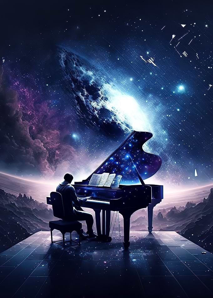 Man playing piano