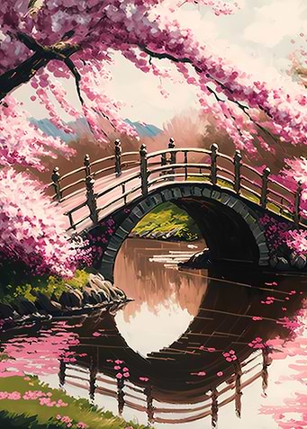 Cherry Blossom Japan Art